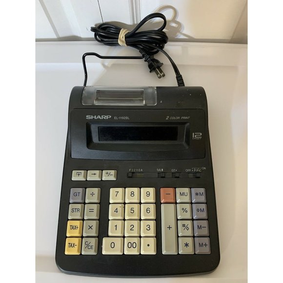 Sharp EL-1192BL Scientific Calculator 2 Color Printing 12 Digit Adding M… - Picture 2 of 9